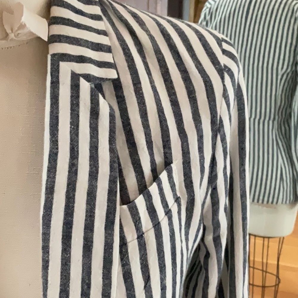 Marlowe Sirena Lenen Blazer Sz 6